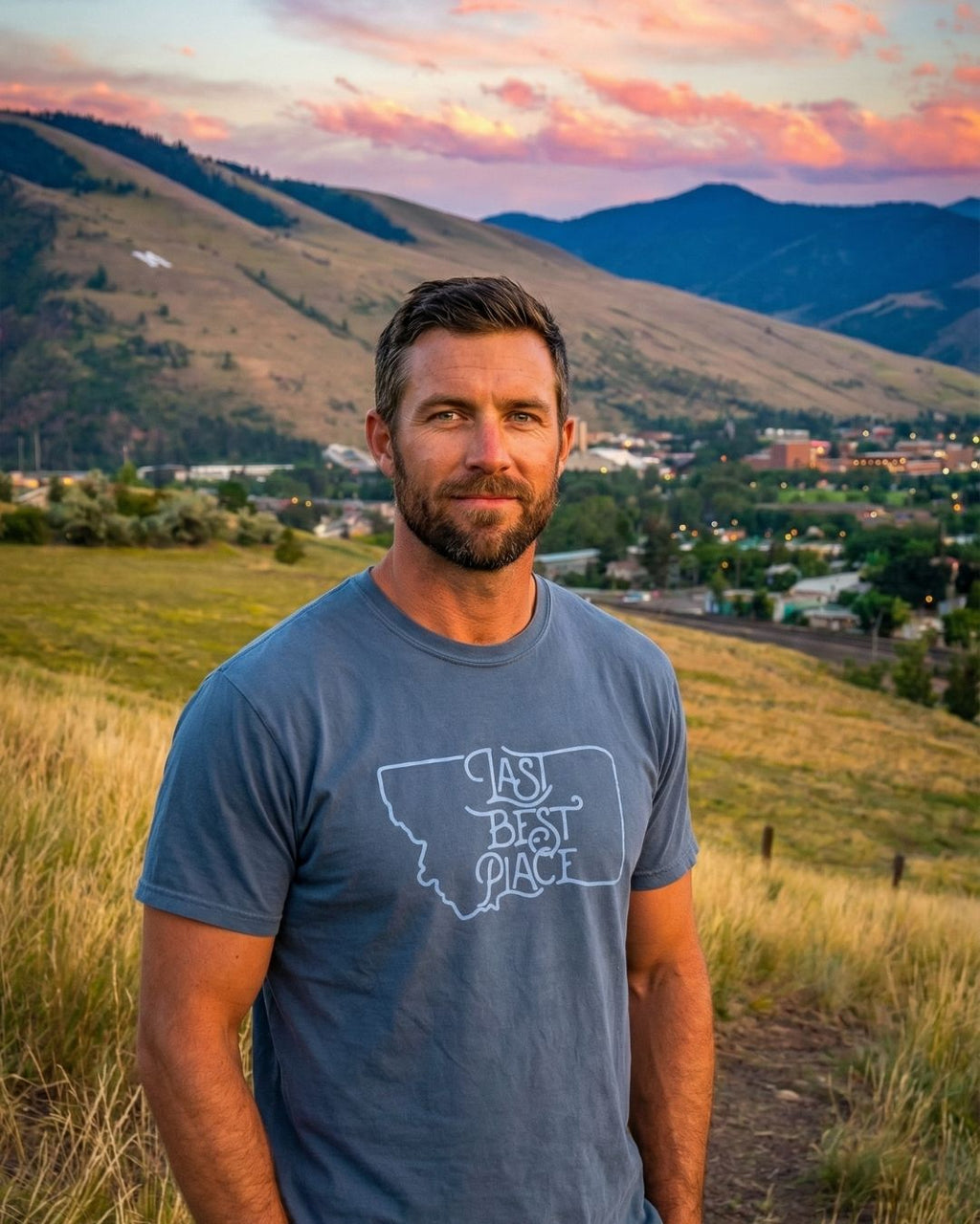 Montana Midnight dyed Men's Tee | Last Best Place