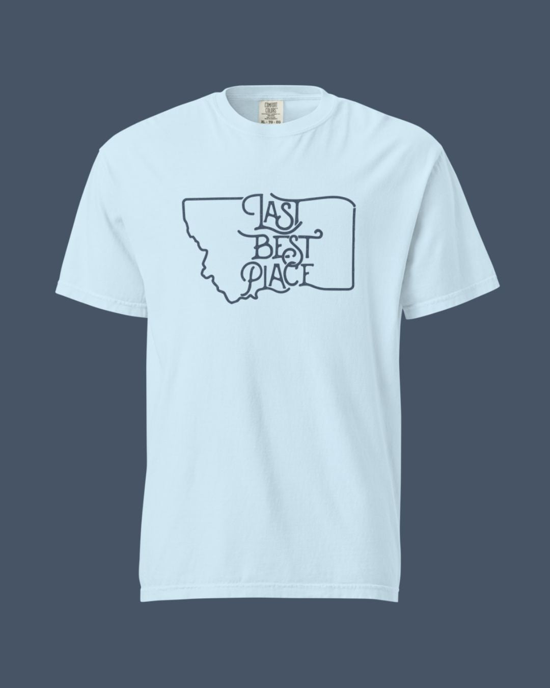 Big Sky Blue-Dyed Tee Men's Tee | Last Best Place