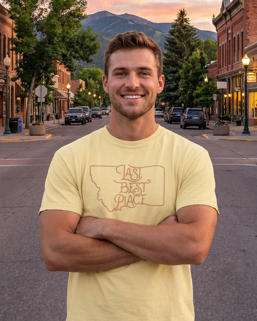 Big Sky Golden Tee WMen's Tee | Last Best Place