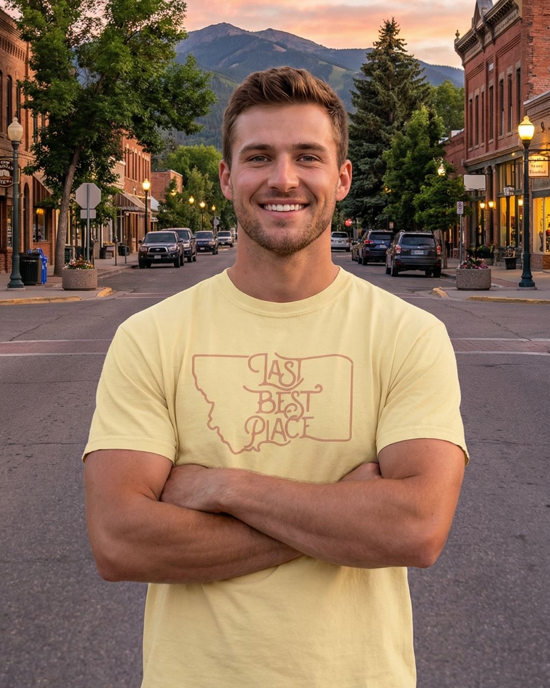 Big Sky Golden Tee WMen's Tee | Last Best Place