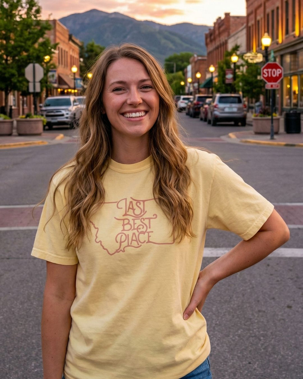 Big Sky Golden Tee Women's Tee | Last Best Place