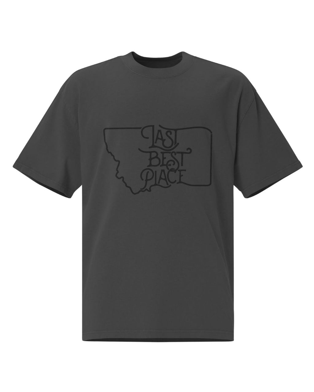 Montana Charcoal - Oversized faded t-shirt | Last Best Place