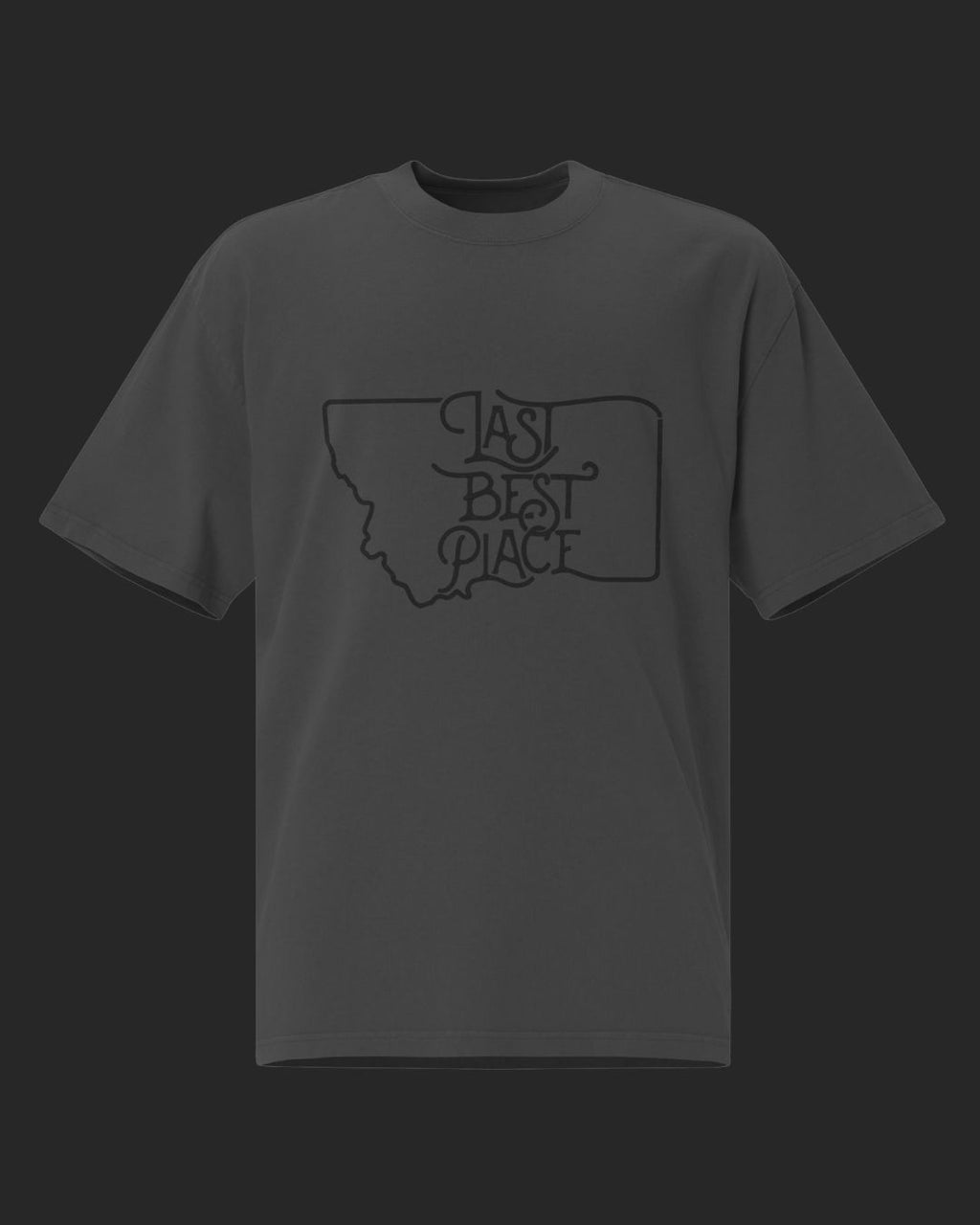 Montana Charcoal - Oversized faded t-shirt | Last Best Place