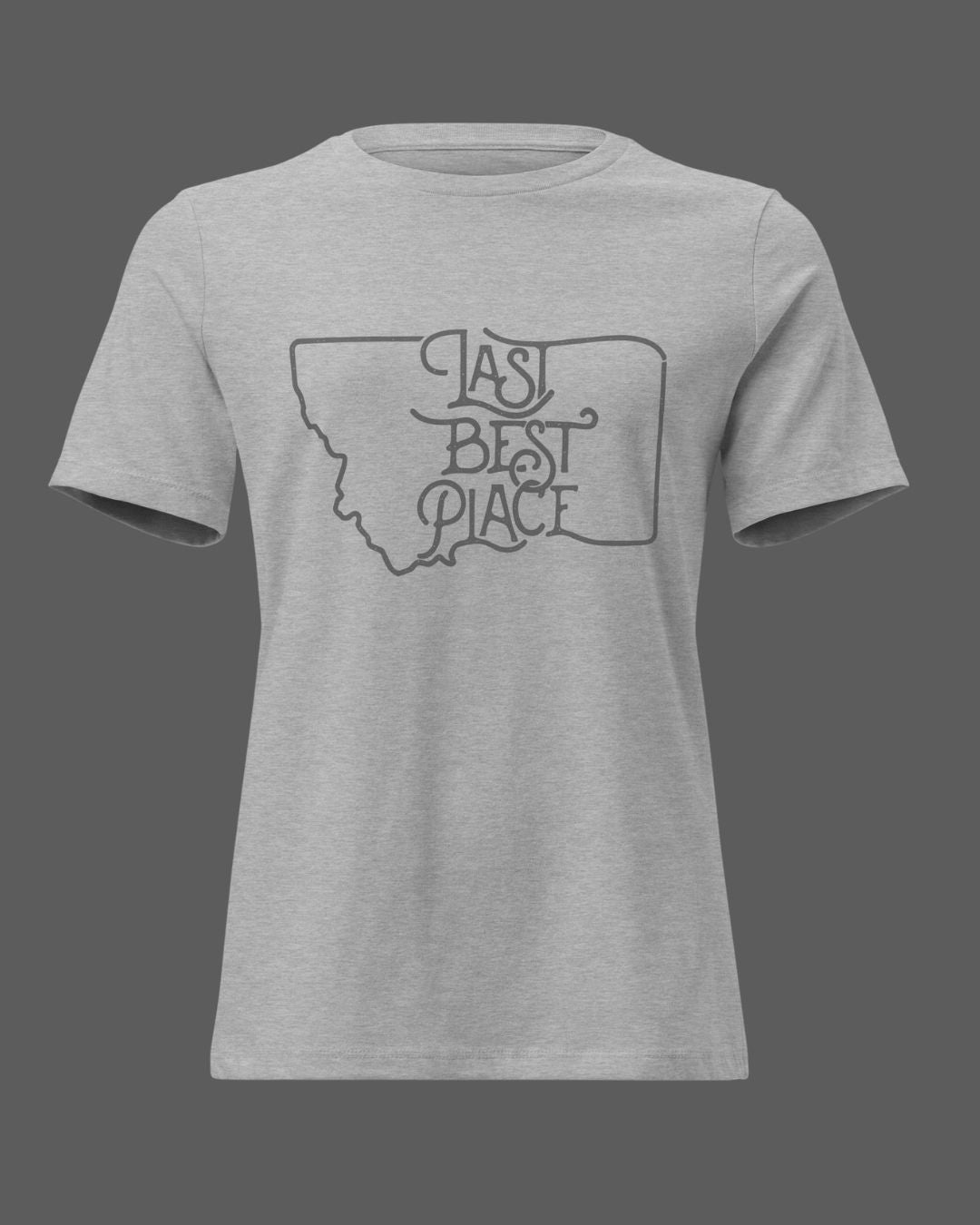 Montana Gray River Rock-Dyed Women's Tee | Last Best Place