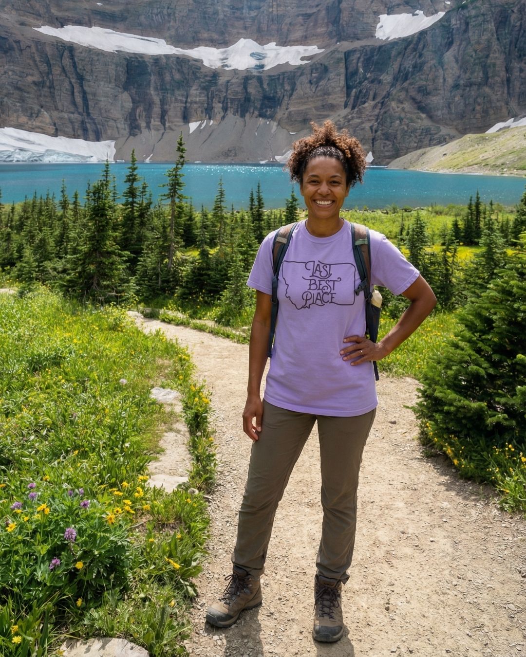 Montana Huckleberry-Dyed Women's Tee | Last Best Place