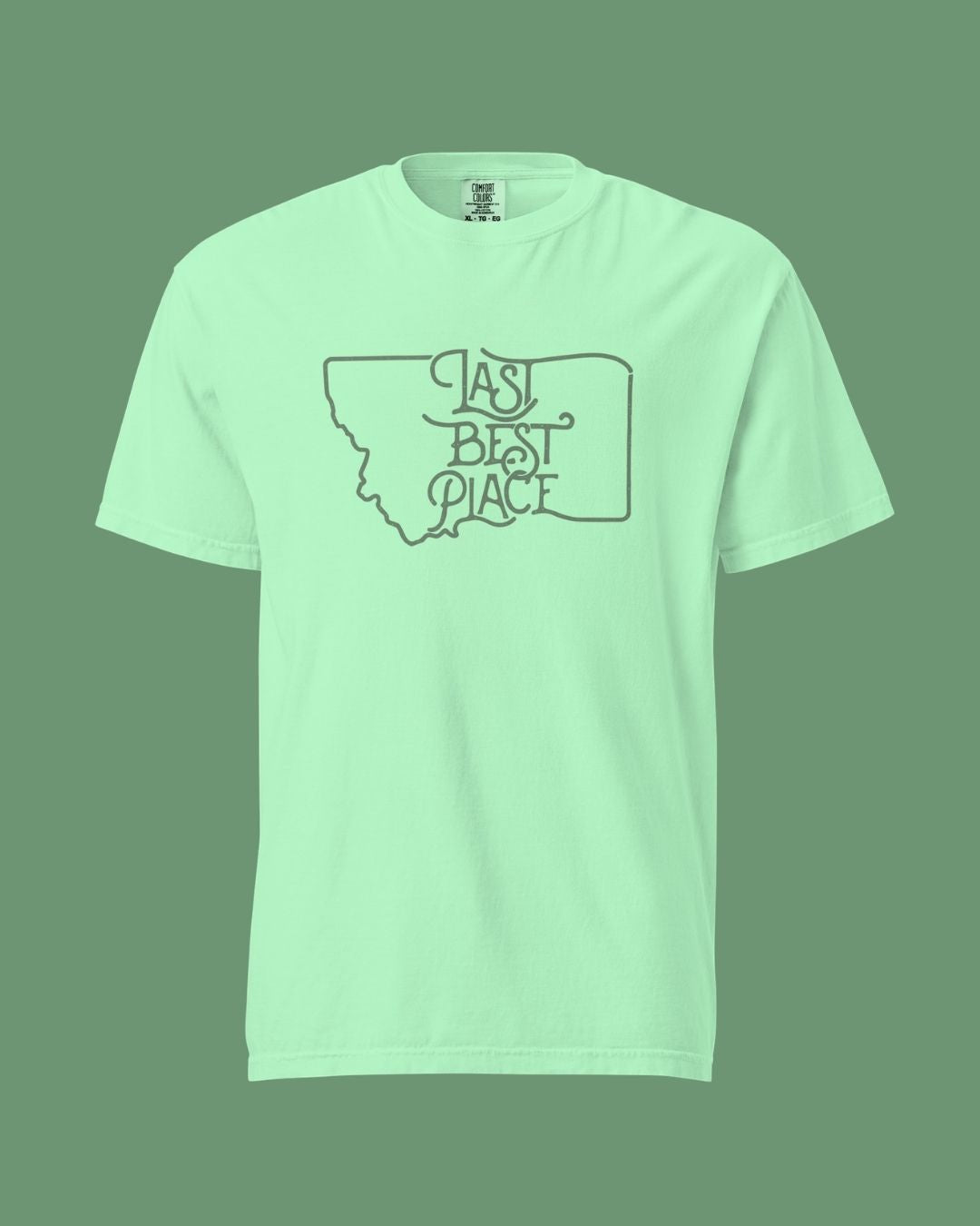 Montana Northern Lights Green-Dyed Men's Tee | Last Best Place