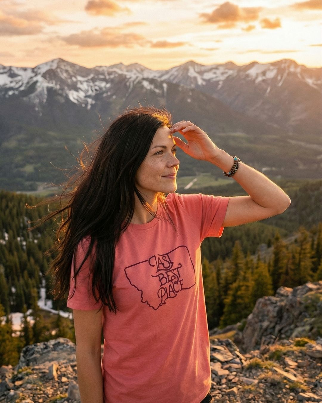 Montana Red River Rock-Dyed Women's Tee | Last Best Place