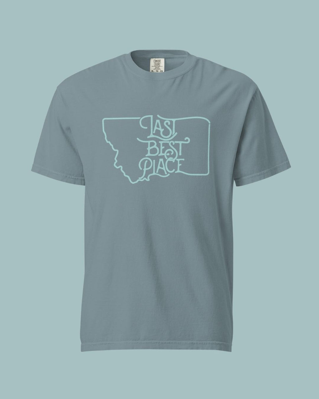 Montana River Rock Slate Men's Tee | Last Best Place
