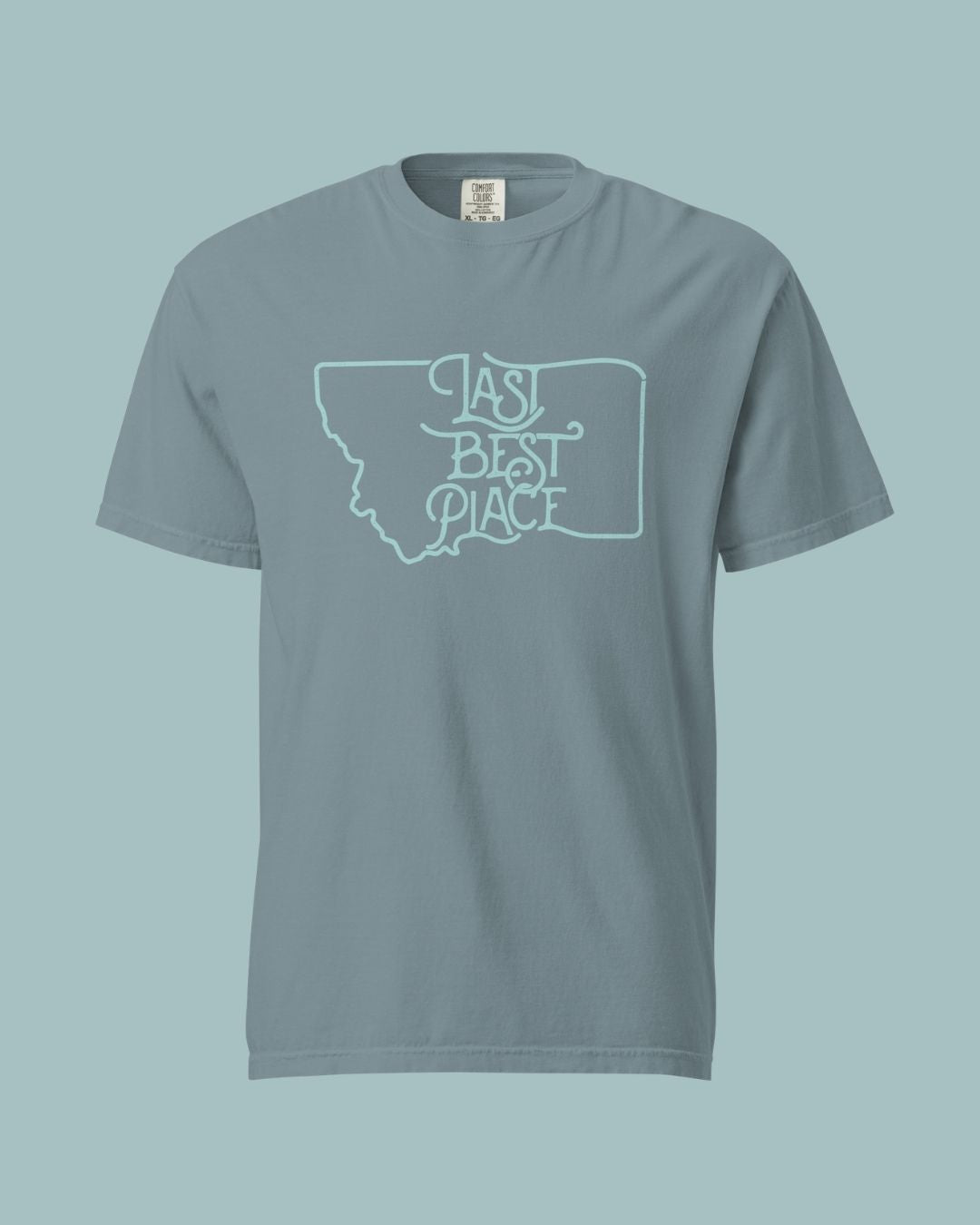 Montana River Rock Slate Men's Tee | Last Best Place