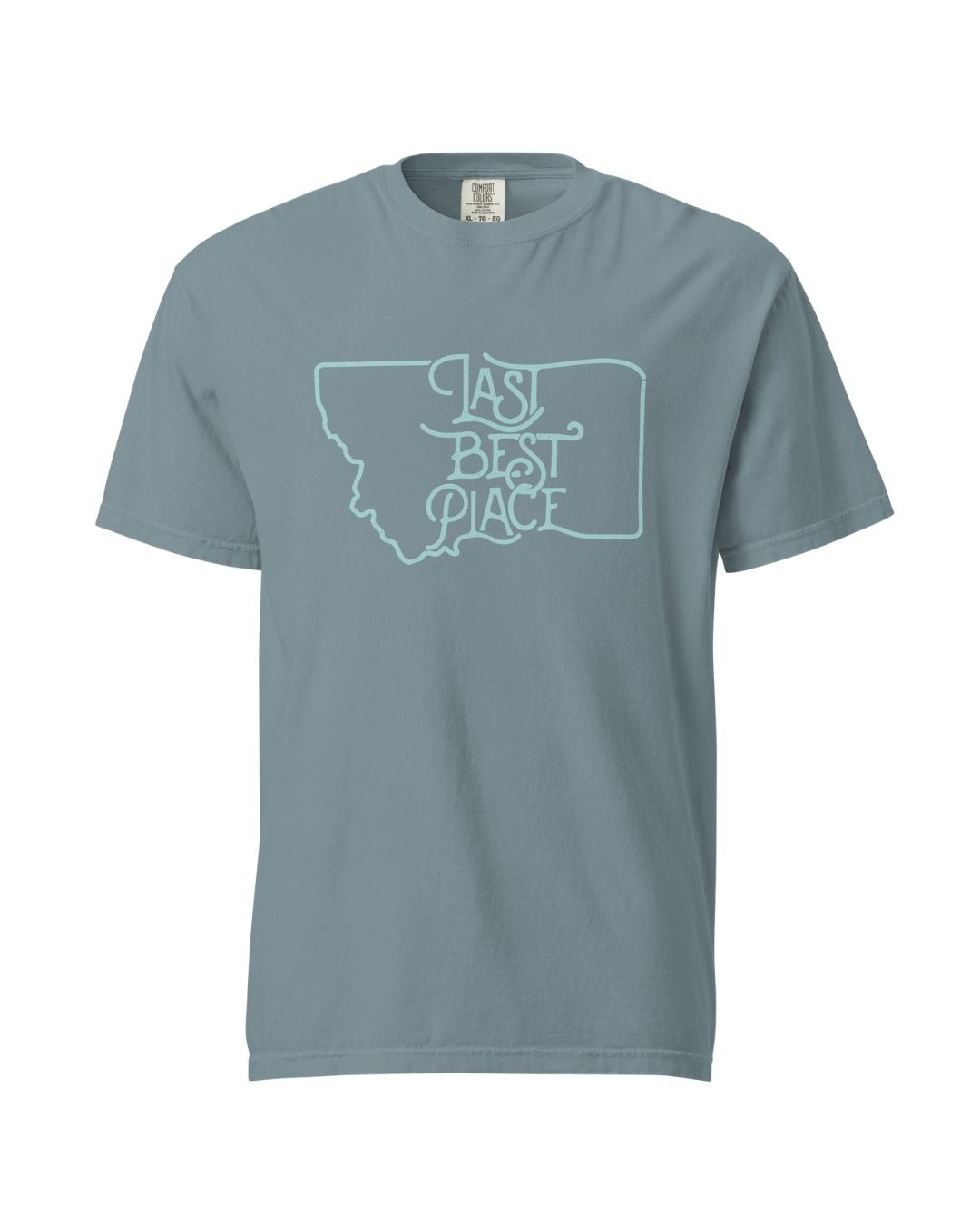 Montana River Rock Slate Men's Tee | Last Best Place