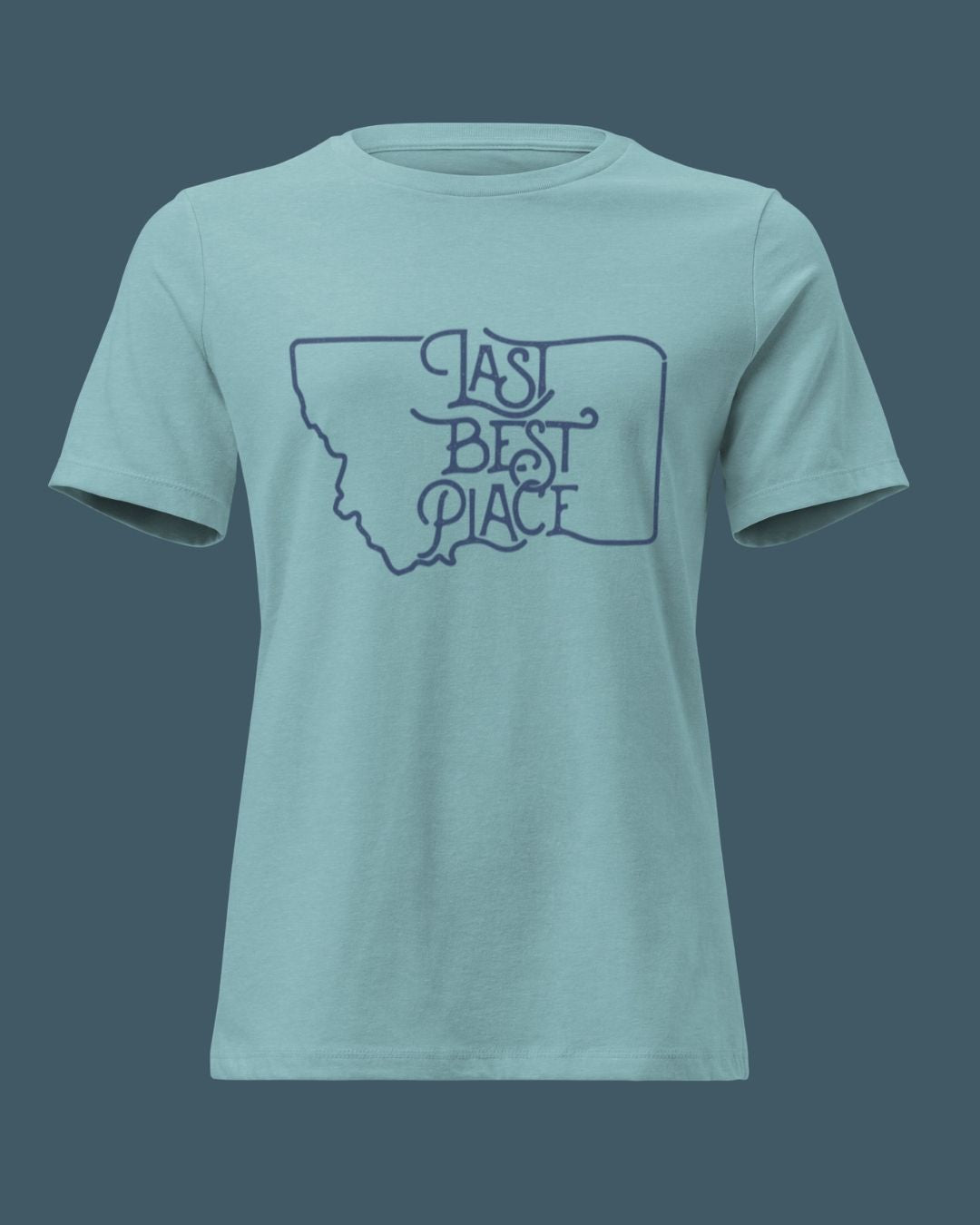 Montana Sea Foam River Rock-Dyed Women's Tee | Last Best Place