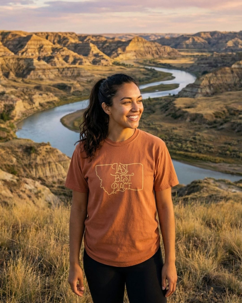 Montana Tamarack-Dyed Women's Tee | Last Best Place