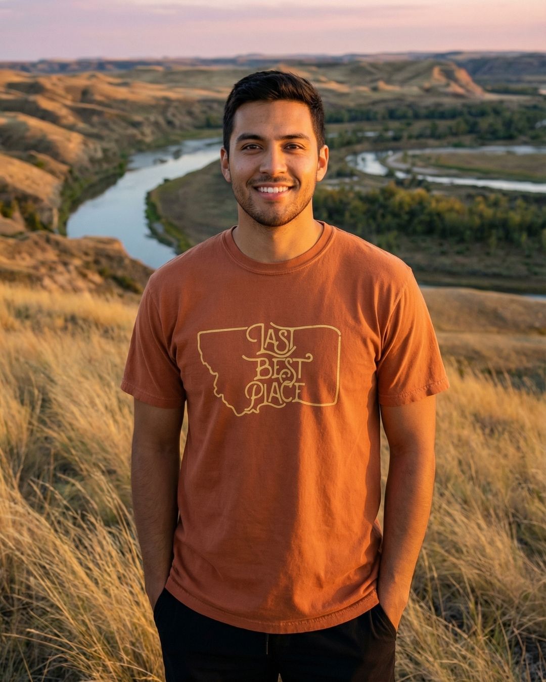 Montana Tamarack-Dyed Men's Tee | Last Best Place